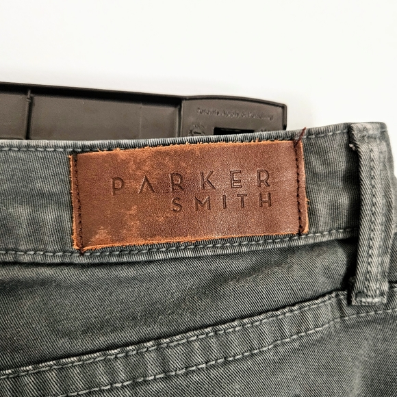 EUC Parker Smith Forest Green Denim Skinny Jeans w/ Stretchy Waist Women's Sz 31 - Picture 4 of 7